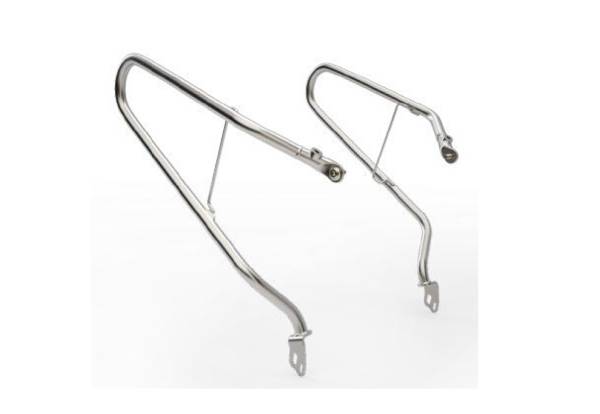 AA0 Bases Maletas Laterales  Twins  Cromadas  Originales (Par)  650 Interceptor y Continental Accesorios