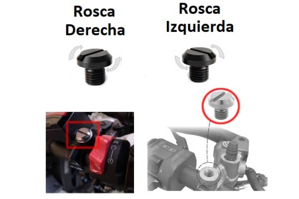 G18 Roscas Espejos Metalica Negras (#Par) Accesorios    Varios