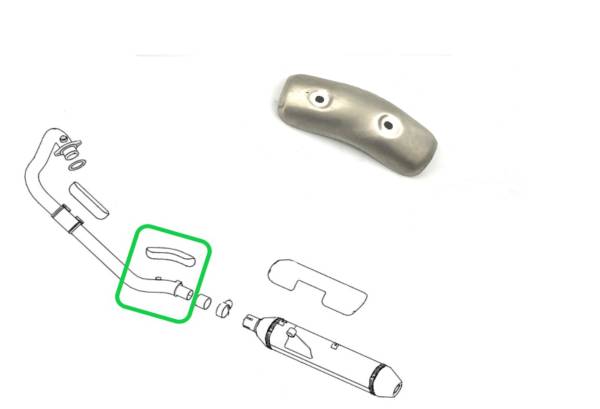 P55 Protector Escape Curvo BS4 y BS6   Usado 411 Himalayan y Scram Repuesto