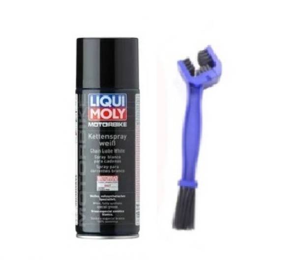 085 Liqui Moly Chain Lube 400Ml + Cepillo Limpiador Baterias y Lubricantes  Lubricantes