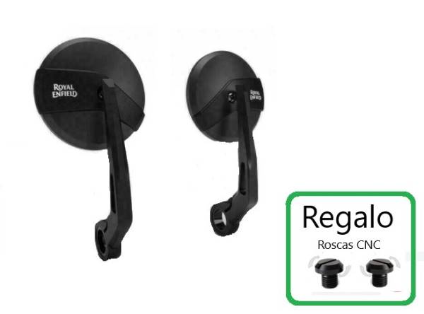 G16 Espejos End Bar Kit #2  Solo Continental GT 650 Interceptor y Continental Accesorios