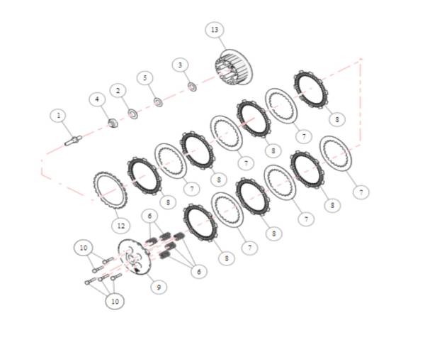 O35 Kit Embrague Completo 350 Multi-Modelos Accesorios