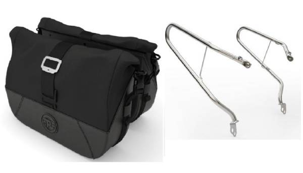 AA1 Maletas Laterales Originales con Bases Originales #Par 650 Interceptor y Continental Accesorios